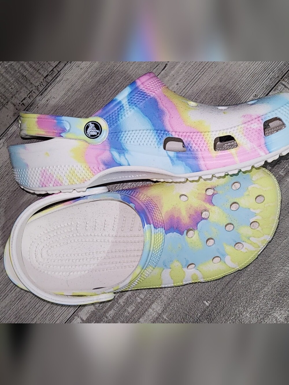 Womens Crocs Classic Clog - Pastel Tie-Dye